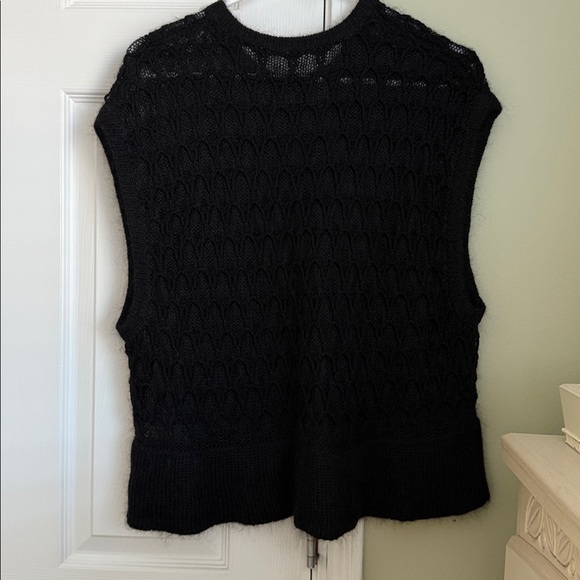 Helmut Lang Corded Lace Black Tank Top Size P - Picture 6 of 8